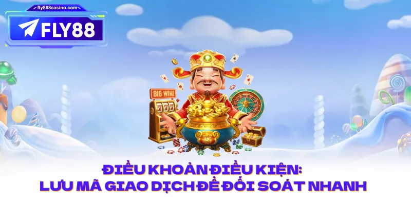 Điều khoản điều kiện: lưu mã giao dịch để đối soát nhanh